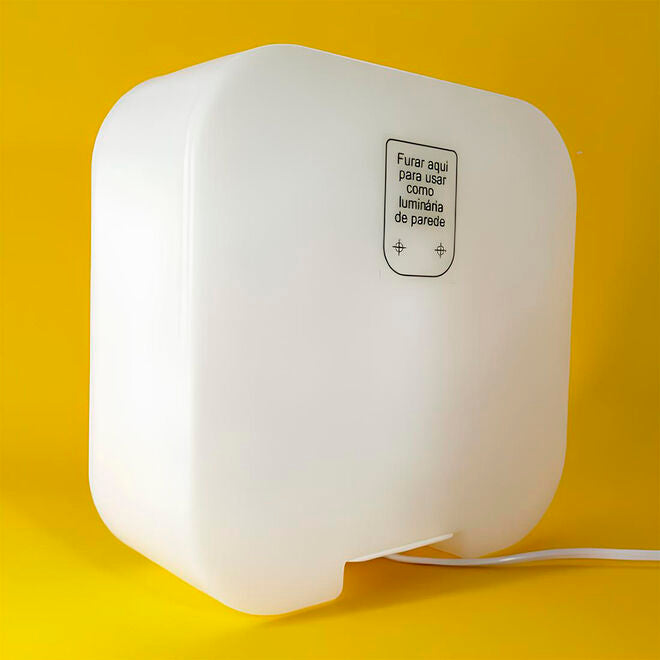 Luminária Box Cat Lovers para Mesa ou Parede Iluminação Indireta