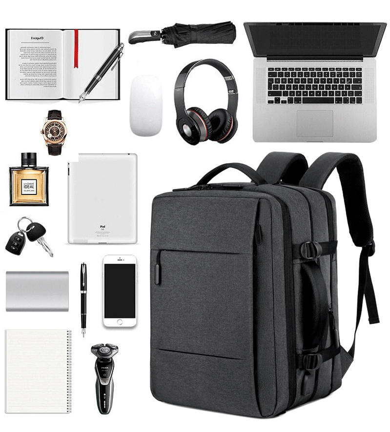 Mochila Mala Viagem Expansível Grande para Notebook