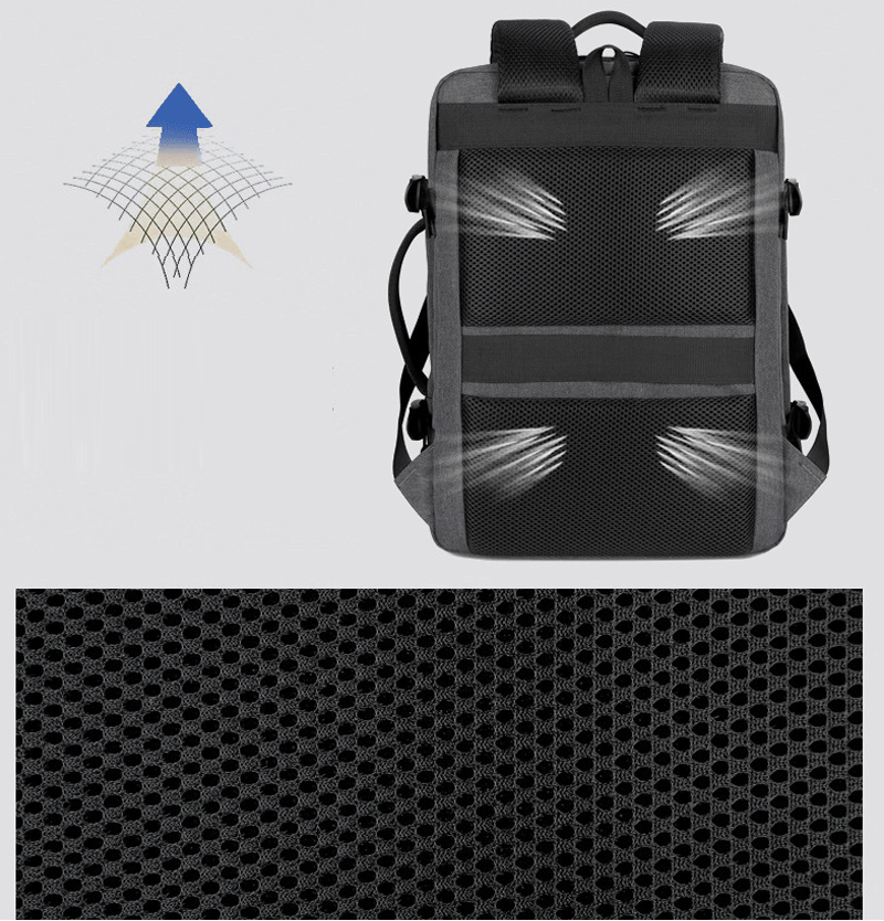 Mochila Mala Viagem Expansível Grande para Notebook Impermeável