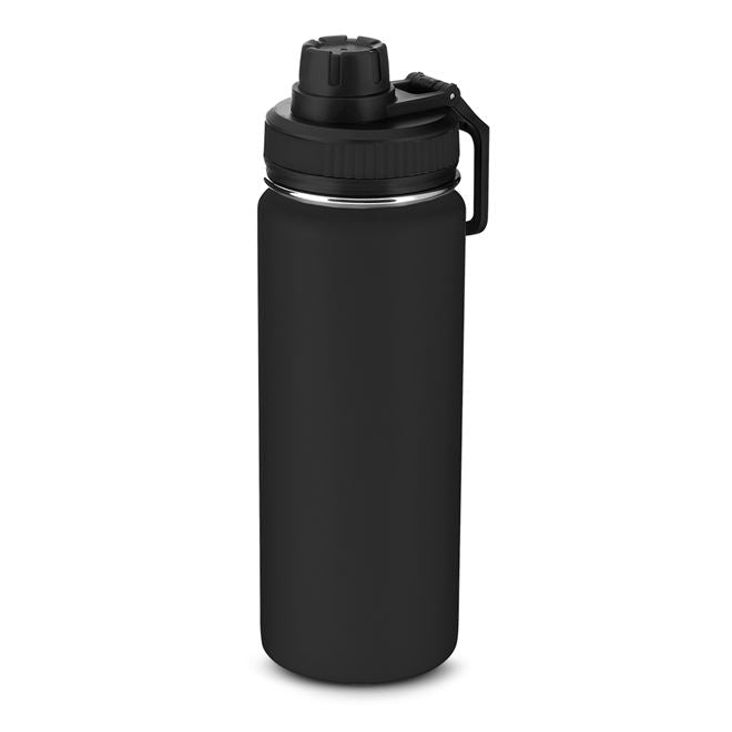 Garrafa com Alça e Bico 780ml em Aço Inox Preta