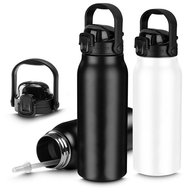 Garrafa Litrão com Alça e Bico 1,5L em Aço Inox Branca