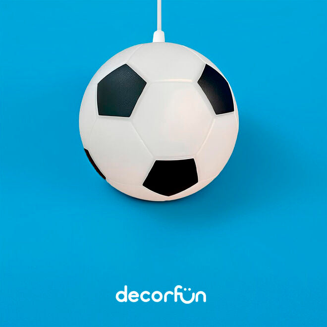 Luminária Lustre Pendente Bola de Futebol Bivolt