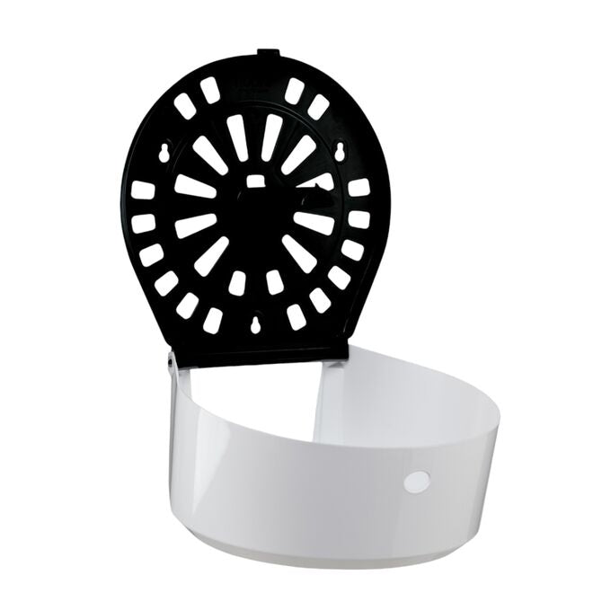 Dispenser Papel Higiênico Rolão 300/500m Preto/Branco - Nobre