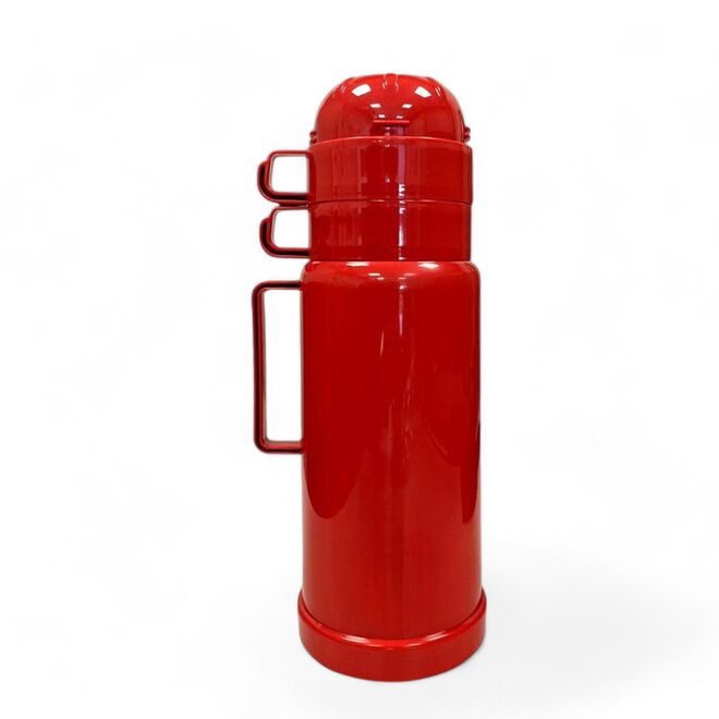 Conjunto de Garrafa Térmica com 2 Xícaras 1L Vermelha - Mood