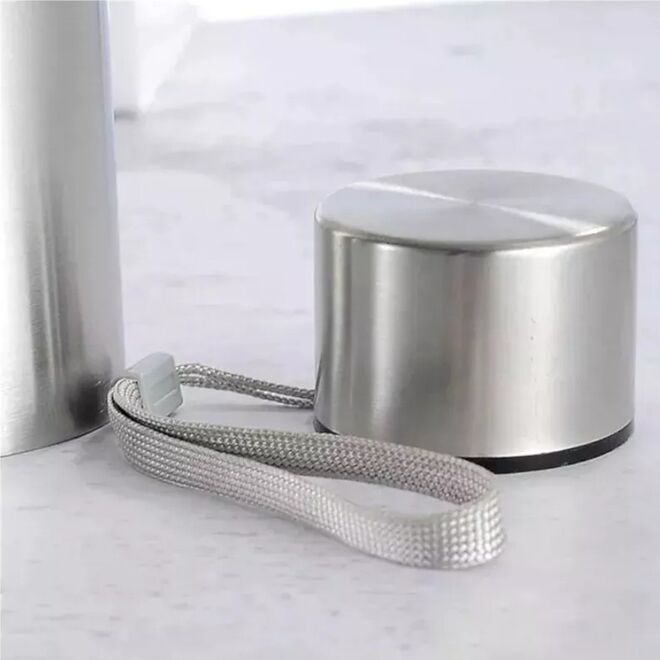 Garrafa de Água 1L com Tampa em Aço Inoxidável Escovado - Mood