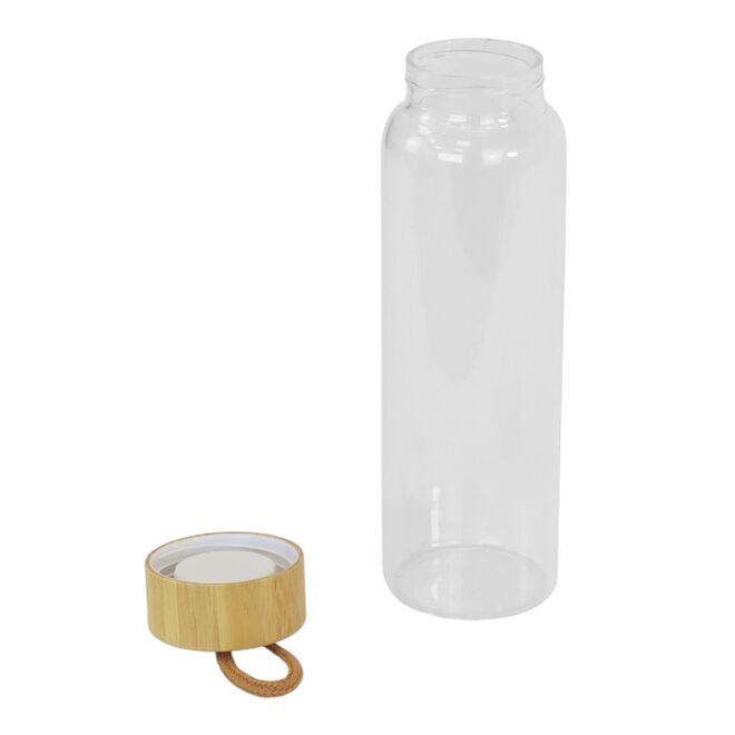 Garrafa para Água de Vidro em Borossilicato 400ml Alta Resistência Térmica