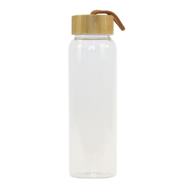 Garrafa para Água de Vidro em Borossilicato 400ml Alta Resistência Térmica