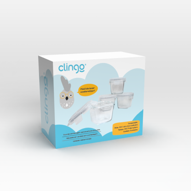 Potes de Vidro Leakproof 4 Unidades Antivazamento Práticos e Duráveis