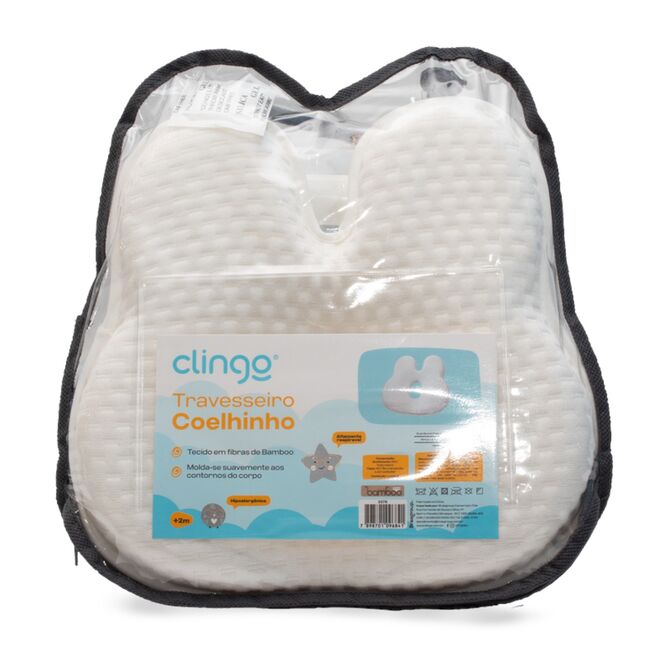 Travesseiro Memory Foam para Bebê Coelho - Clingo