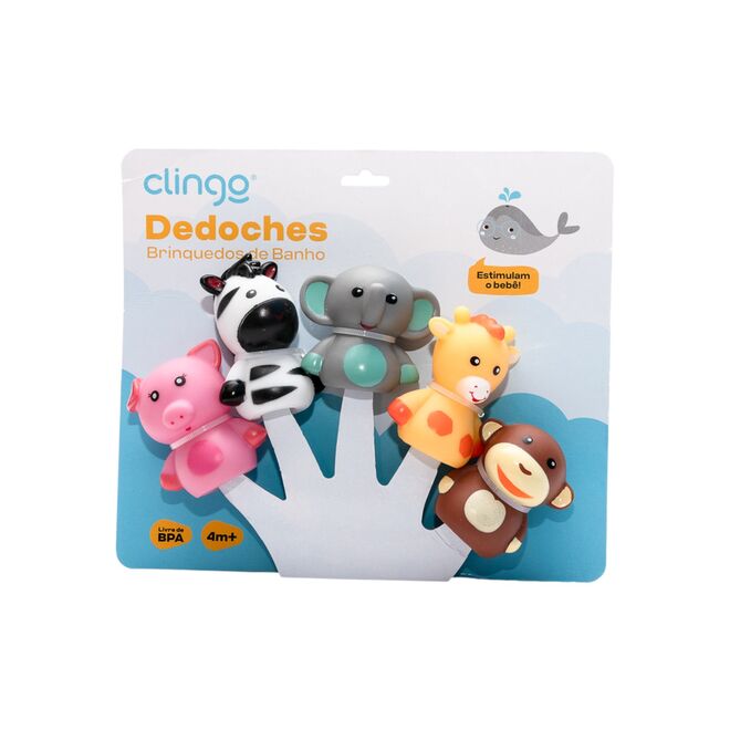 Conjunto de 5 Dedoches para Banho - Clingo