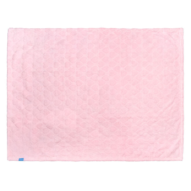 Kit Cobertor com Naninha Coração Rosa - Clingo