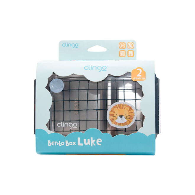 Bento Box Térmica Inox Luke com Divisórias - Lancheira Infantil
