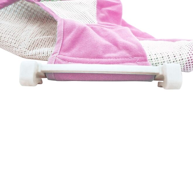 Redinha para Banheira Rosa com Ajuste e Apoio Antiderrapante