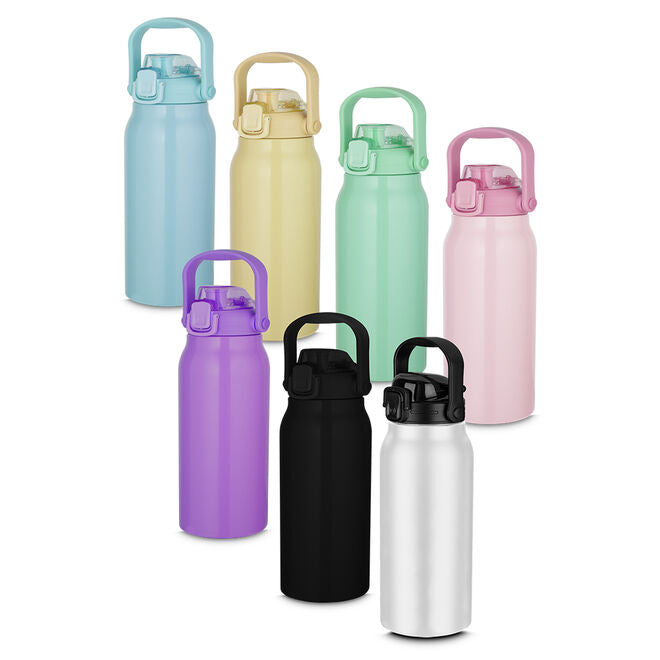 Garrafa Litrão com Alça e Bico 1,5L em Aço Inox Azul