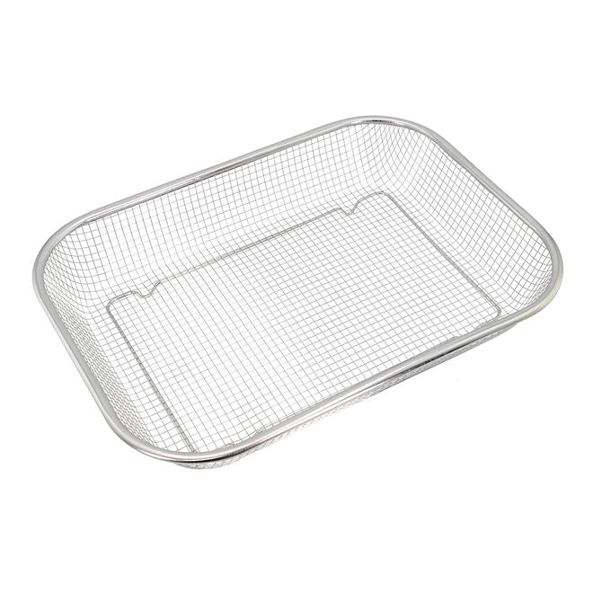 Cesto Telado Multiuso em Inox 27x37cm Fruteira de Mesa