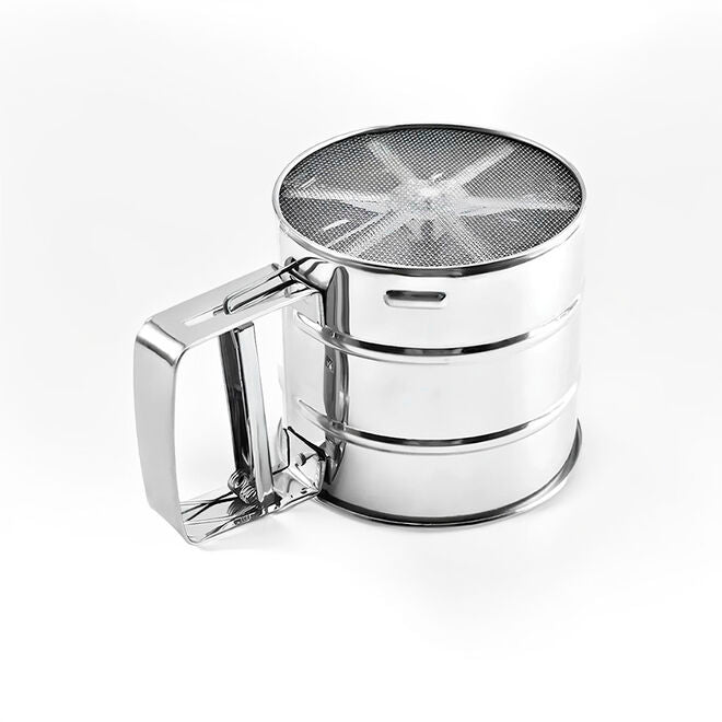 Caneco Polvilhador em Inox com Gatilho para Farinhas