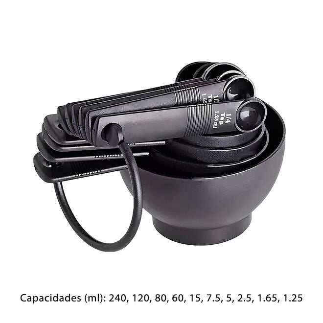 Conjunto de Colheres Medidoras em Plástico 10 Peças