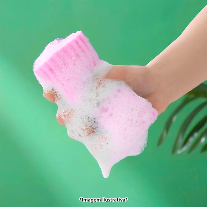 Esponja Mágica Super Absorvente Não Risca Carro Casa Vidro Amarela PVA