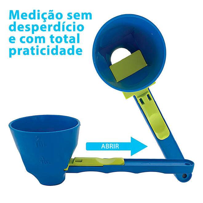 Colher de Medição Scoop Dosador com Controle de Fluxo Verde