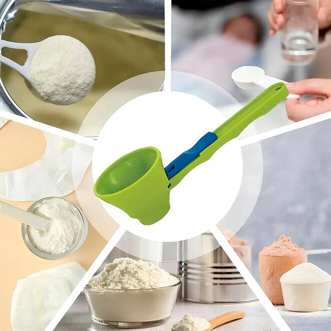 Colher de Medição Scoop Dosador com Controle de Fluxo Verde