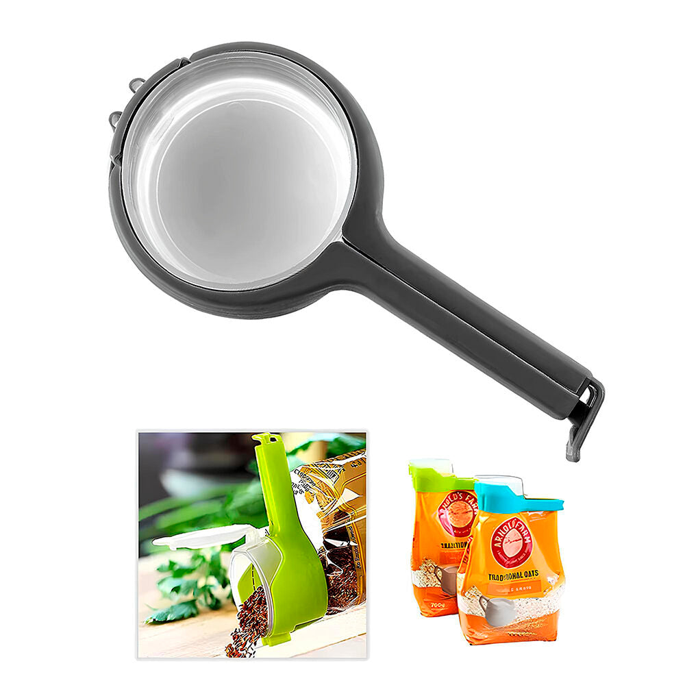 Prendedor Clipe para Fechar e Vedar Embalagens Preto