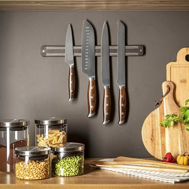 Barra Magnética para Facas Culinárias e Ferramentas
