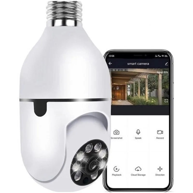 câmera de segurança com áudio e microfone