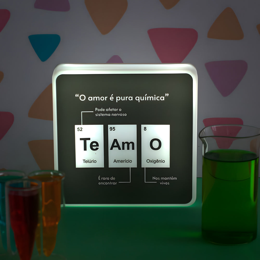 Luminária Química do Amor