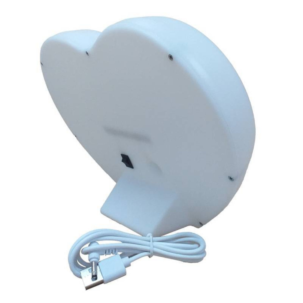 luminária coração led usb