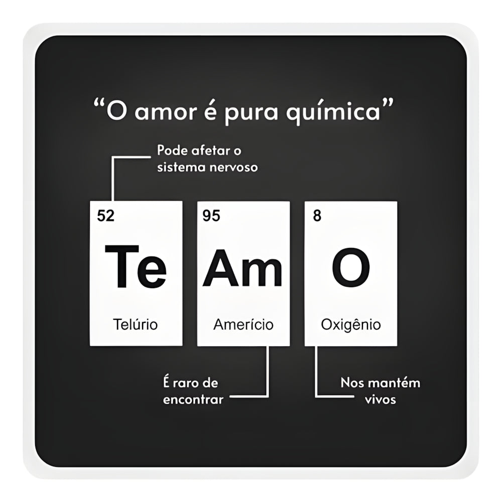 Luminária química do amor Dia dos Namorados