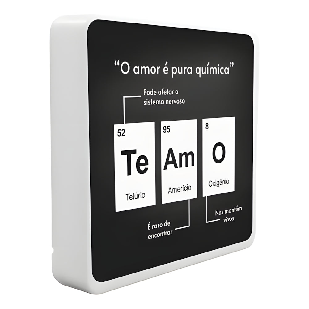 Luminária química do amor Dia dos Namorados