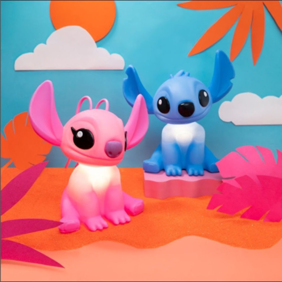 Luminárias Disney Ohana - Stitch e Angel
