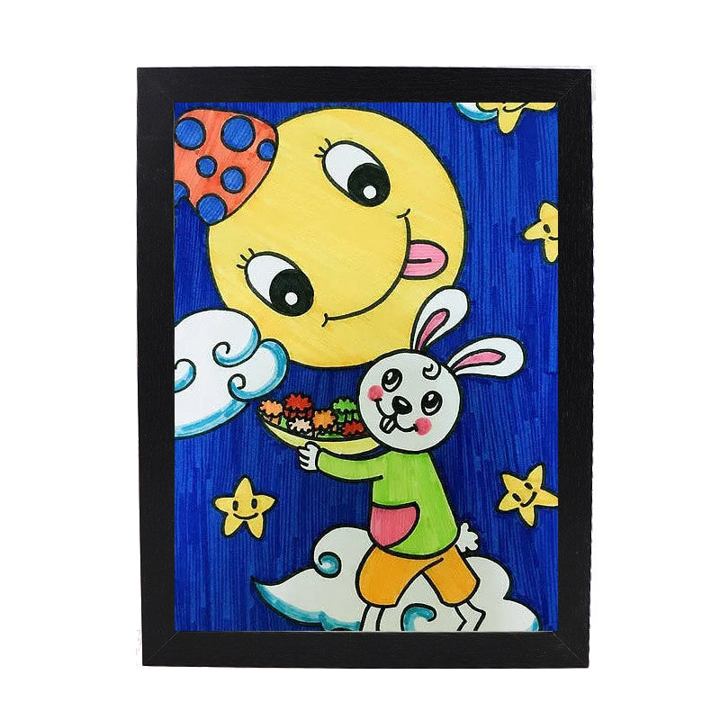 Moldura quadro de parede para desenho infantil
