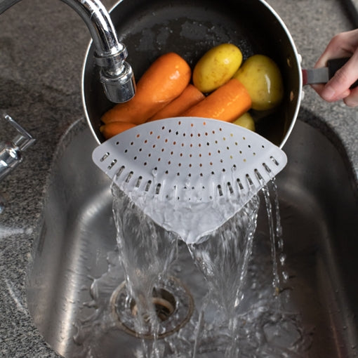 Escorredor de Alimentos Marrom Acoplável