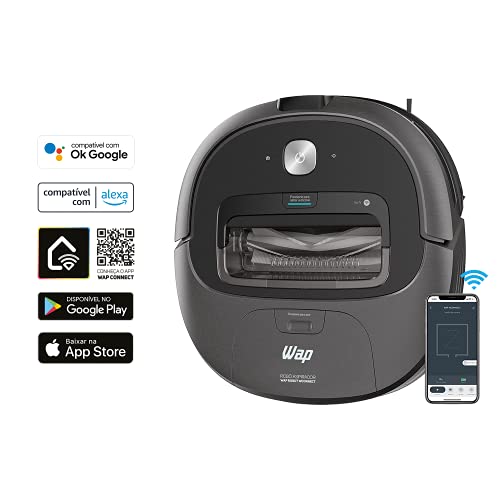 Robô Aspirador WAP WConnect Compatível com Alexa
