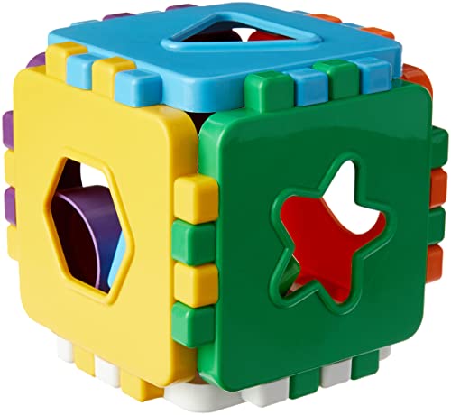 Cubo com blocos coloridos - brinquedo infantil