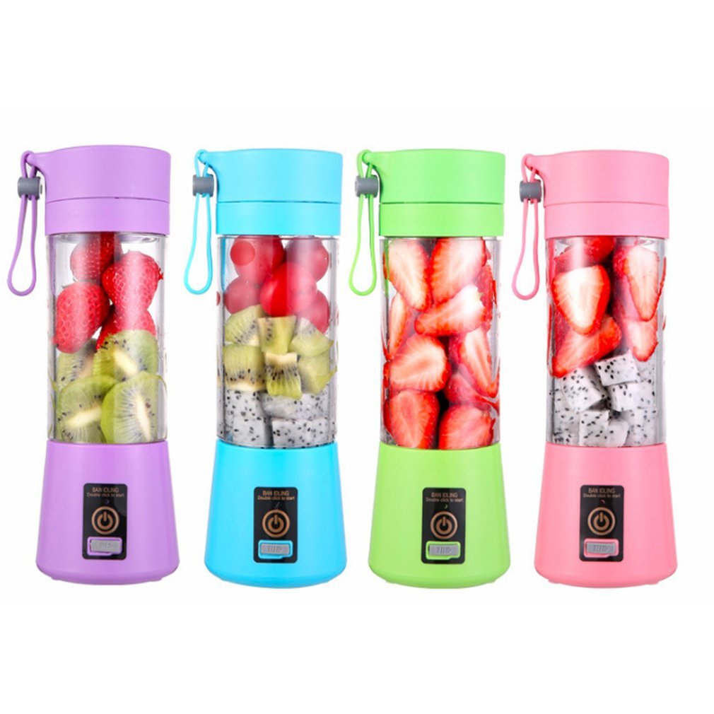mini liquidificador portátil usb suco shake 6 lâminas