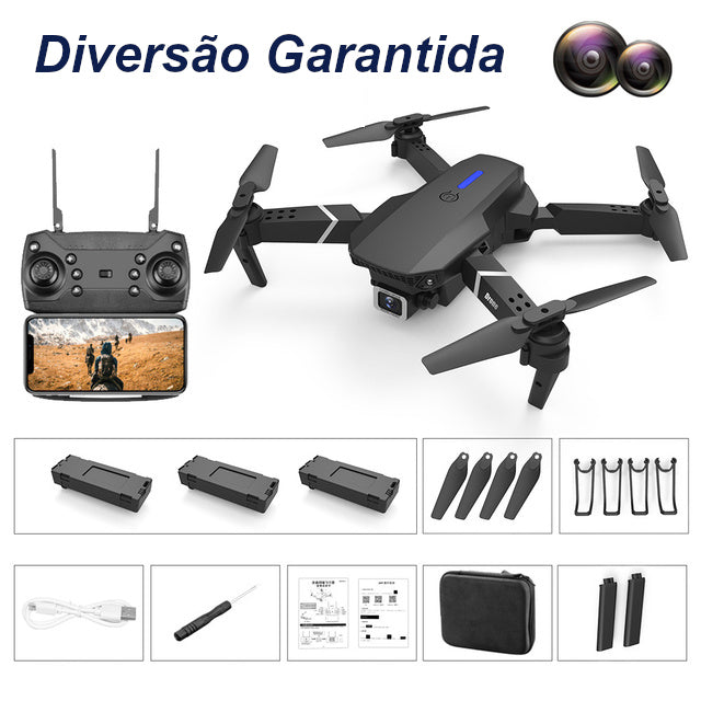 Drone de brinquedo com câmera para adulto iniciante