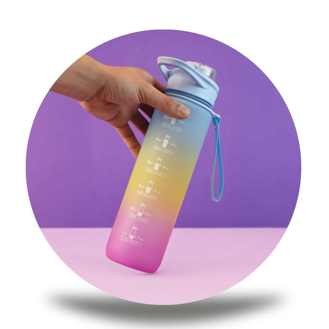 Garrafa com Alça e Canudo