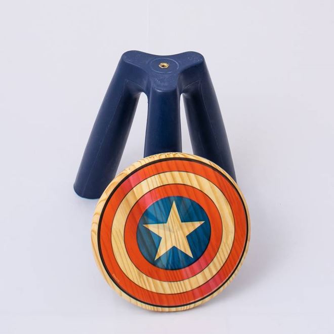 Mini Banqueta Escudo Capitão América Marvel
