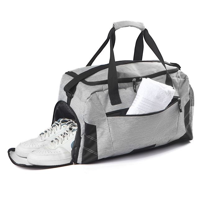 Bolsa de Academia 28L com Porta Tênis Cinza