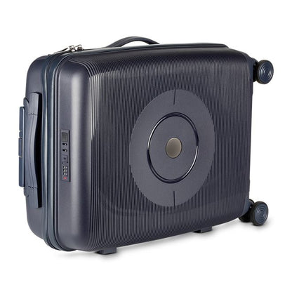 Mala de Bordo 40L Rodas 360° Azul Com Cadeado e USB