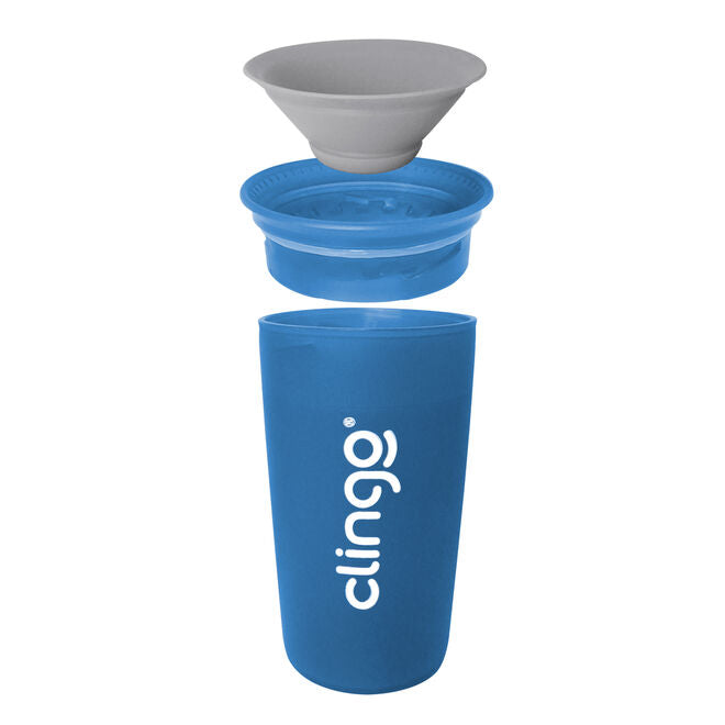 Copo Mágico 360º Colors Azul Anti-Vazamento 235ml
