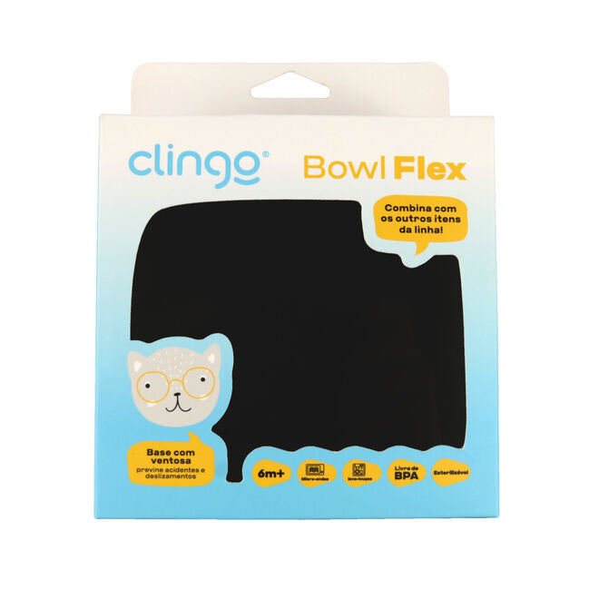 Tigela de Silicone com Ventosa Fendi para Bebês – Antimicrobiana