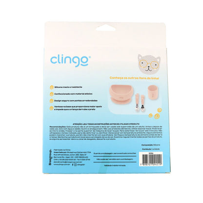 Prato de Silicone Leão Fendi com Ventosa e Design Seguro