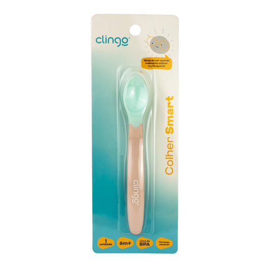 Colher Silicone Termossensível Colors Neutro para Bebês