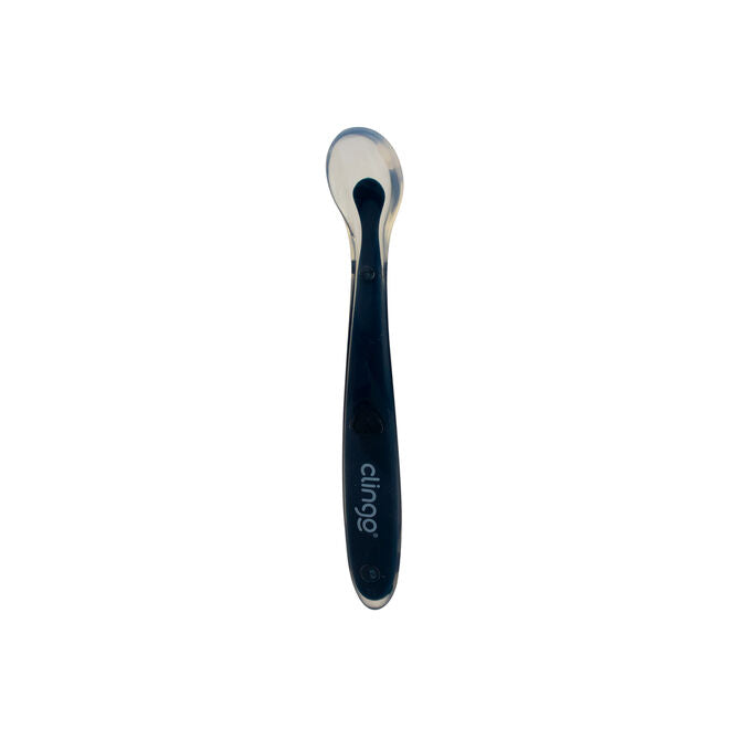 Colher de Silicone Premium Colors Marinho - 2 Unidades, Resistente e Prática