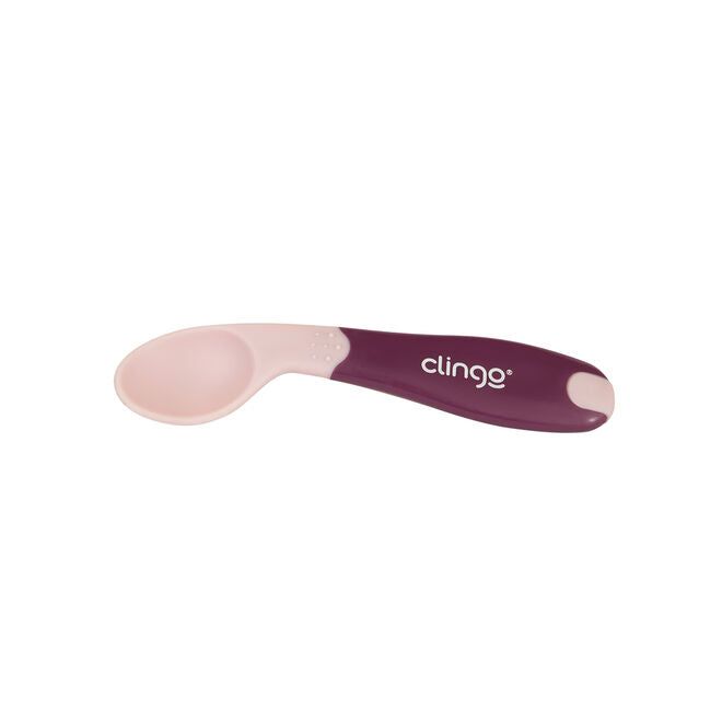 Kit Alimentação 4 Peças com Colher Termossensível, Prato, Tigela e Copo - Rosa