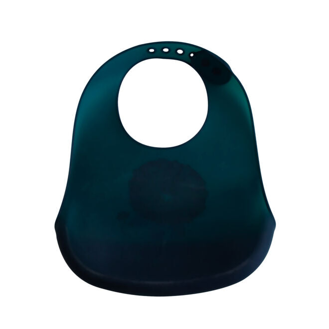 Babador Silicone com Bolso Coletor de Migalhas - Impermeável, Velcro, Luke