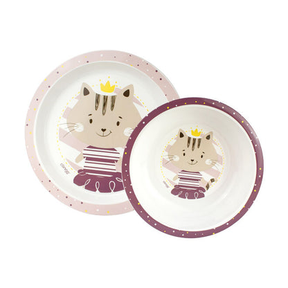 Kit Prato e Tigela Infantil Milky  - Resistente, Seguro para Micro-ondas e Lava-louças